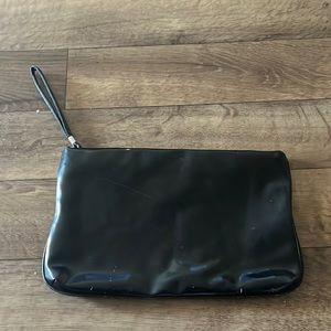 Black clutch bag